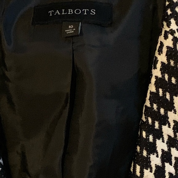 Talbots Houndstooth Vest Size 10 - Picture 6 of 6